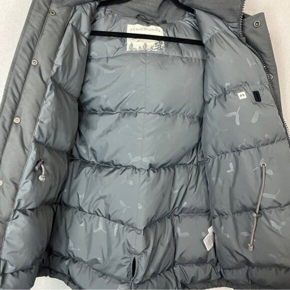 Community Aritzia down filled Parka removable hoodie vest Sz L - Picture 8 of 14